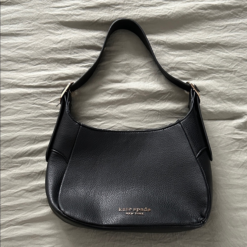 Kate Spade Black Pebbled Leather Shoulder Bag